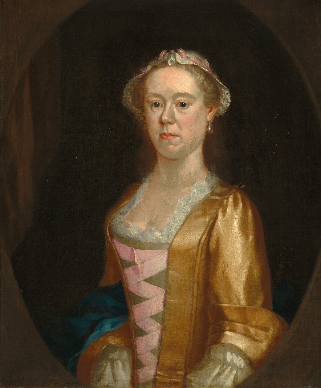 Portrett av en dame, ca. 17301750. av Unbekannt