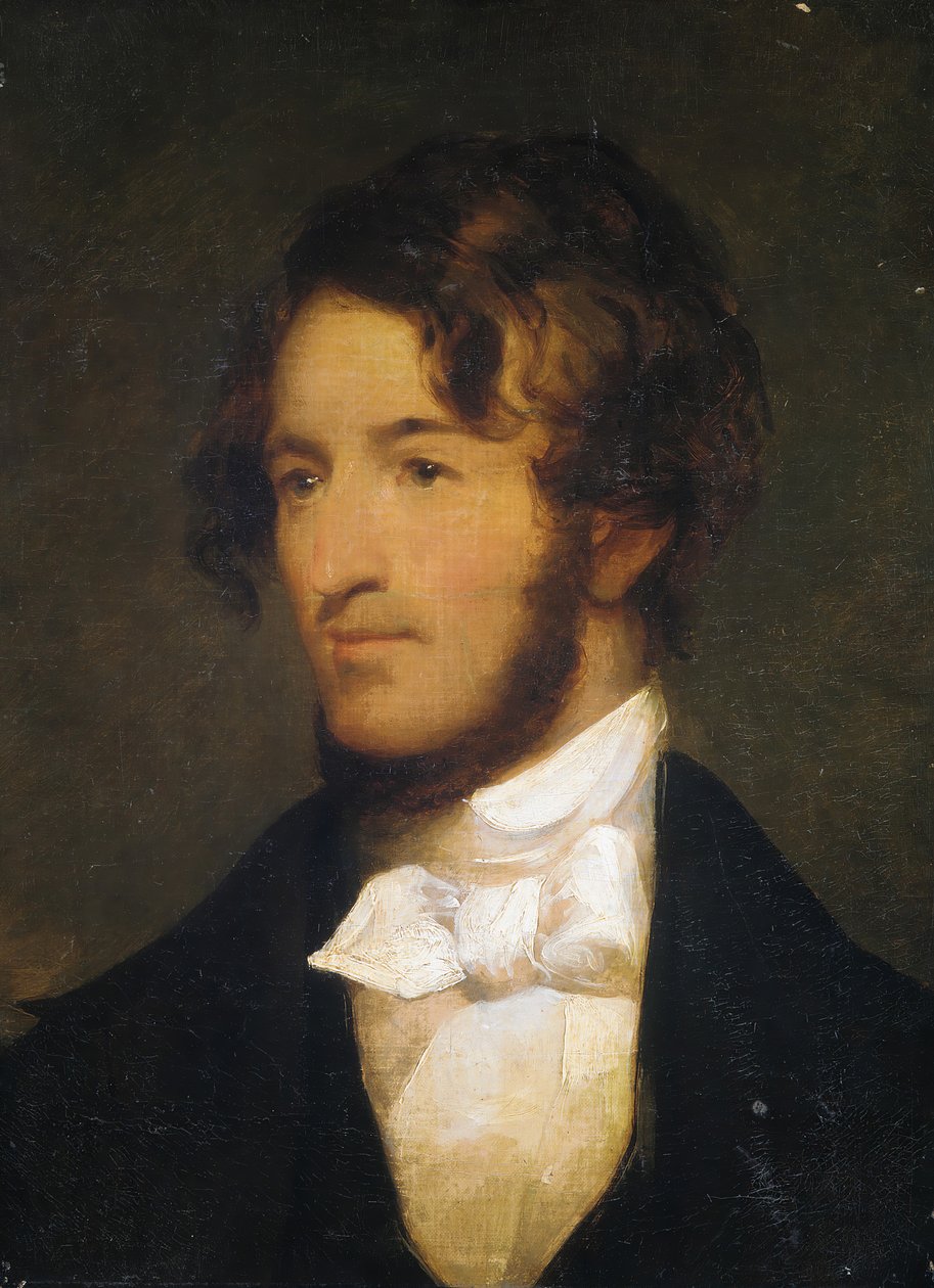 Portrett av en mann, 1800-1850. av Unbekannt