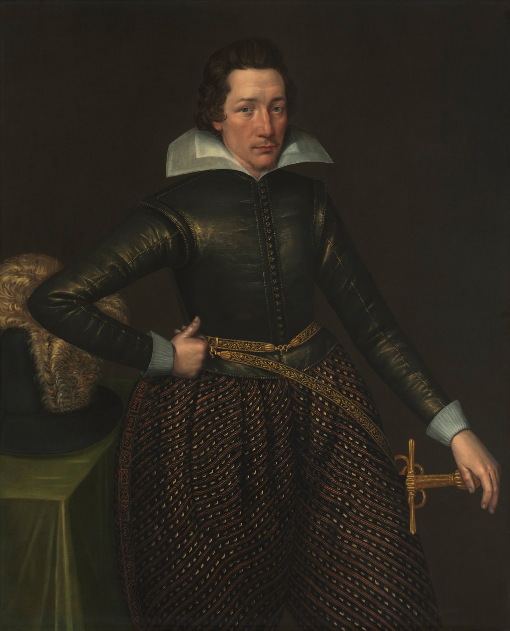 Portrett av en mann, ca. 1610. av Unbekannt