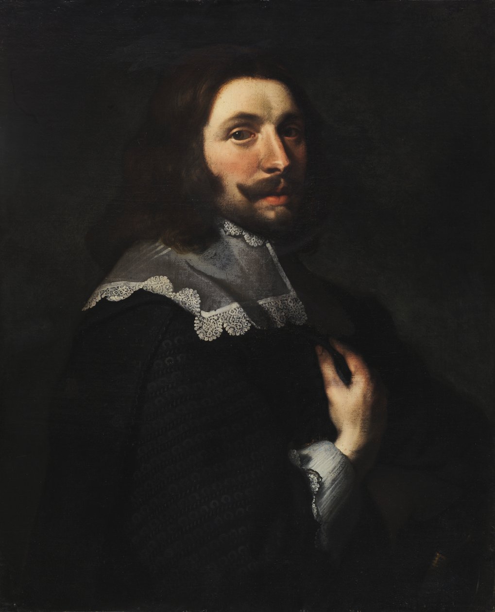 Portrett av en mann, ca. 1600-1650. av Unbekannt
