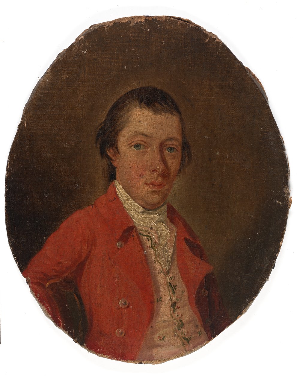 Portrett av en mann, ca. 1790. av Unbekannt