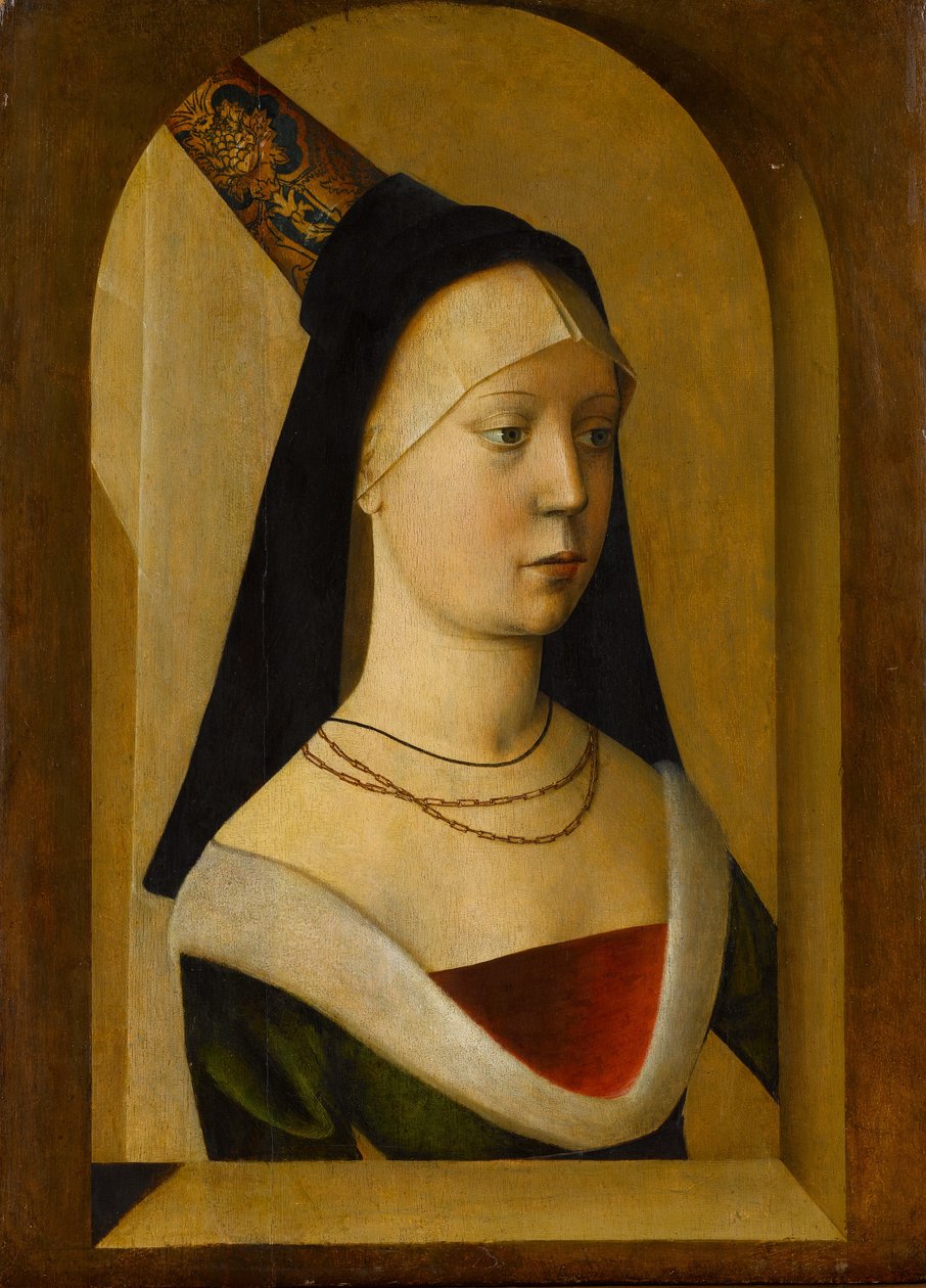 Portrett av en kvinne, ca. 1470-80. av Unbekannt