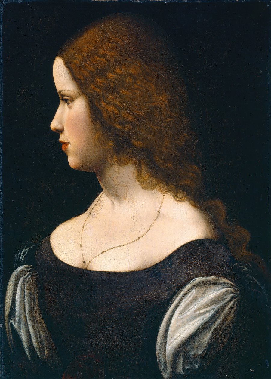 Portrett av en ung dame, ca. 1500. av Unbekannt