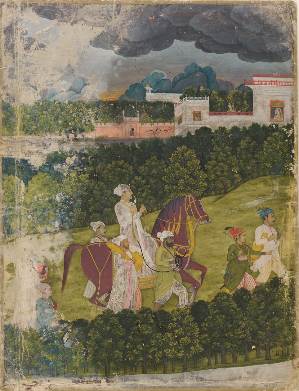Portrett av en nawab, 1730-40. av Unbekannt