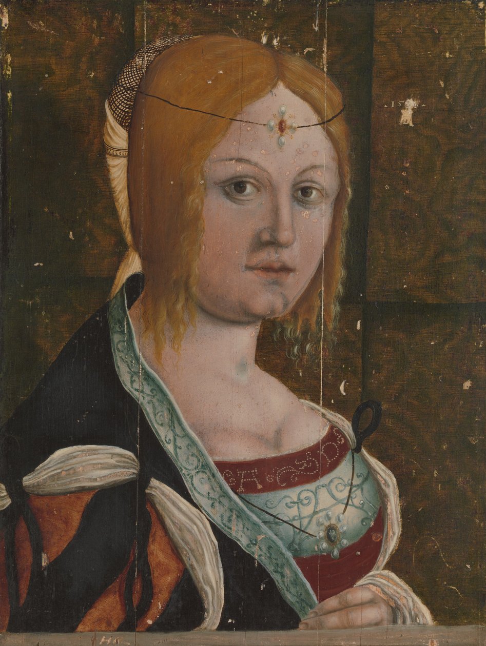 Portrett av en italiensk kvinne. av Unbekannt