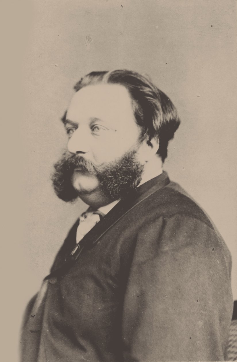 Portrett av komponisten Alfred Jaëll 1832-1882. av Unbekannt