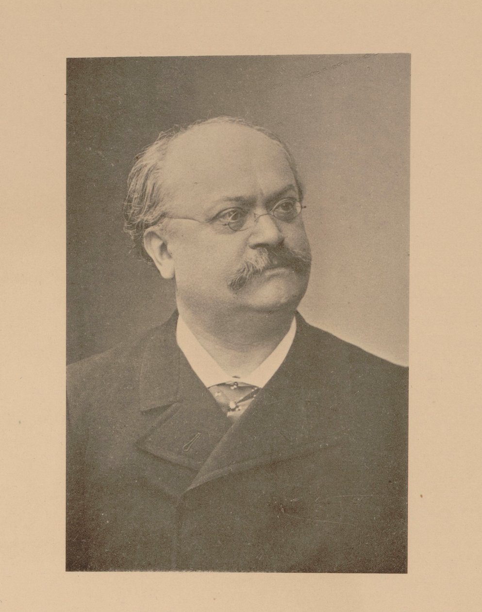 Portrett av komponisten Charles Lecocq 1832-1918. av Unbekannt