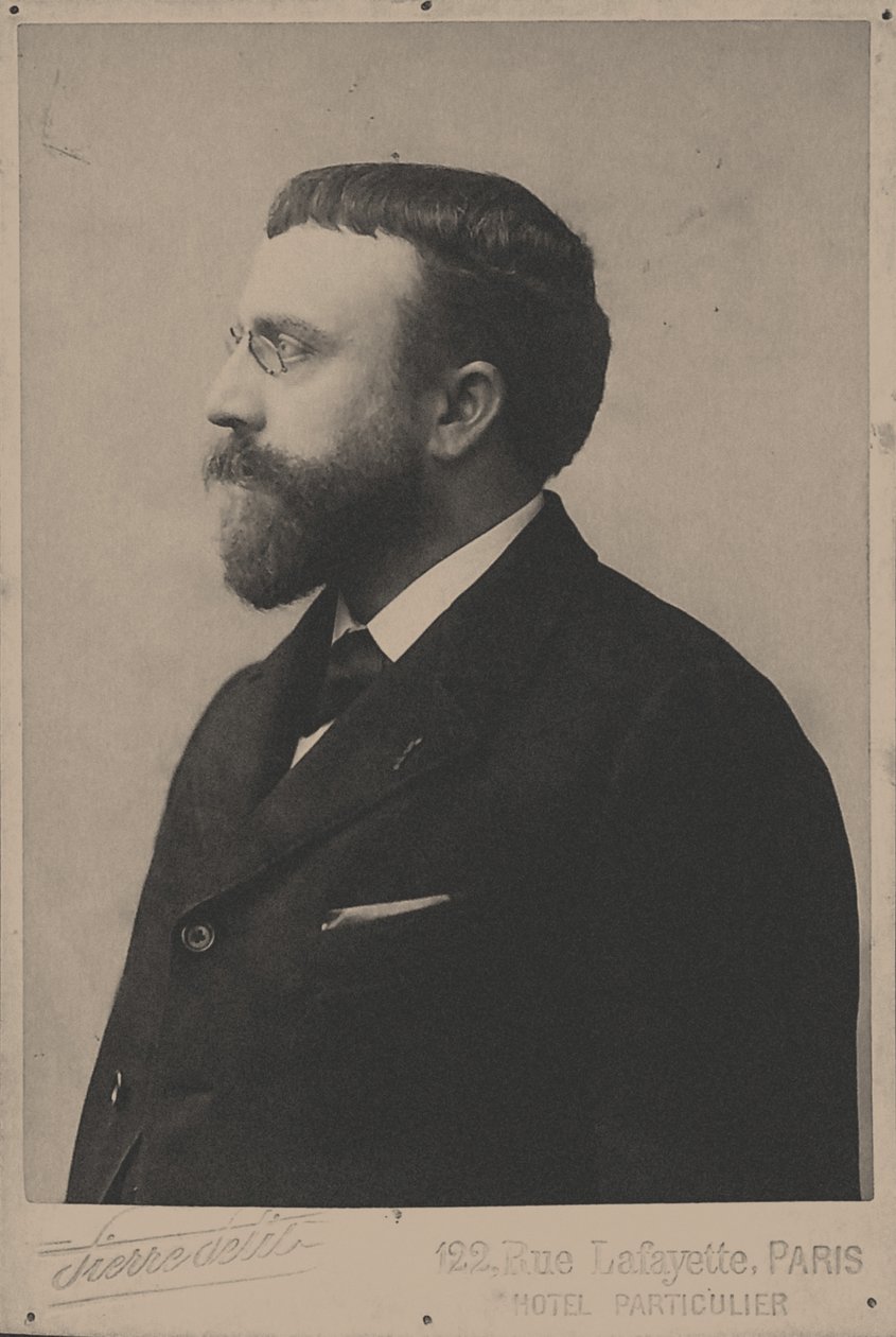 Portrett av komponisten Paul Vidal 1863-1931. av Unbekannt