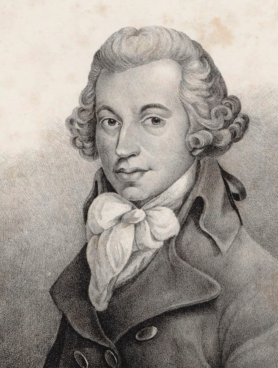 Portrett av komponisten Ignace Pleyel 1757-1831. av Unbekannt