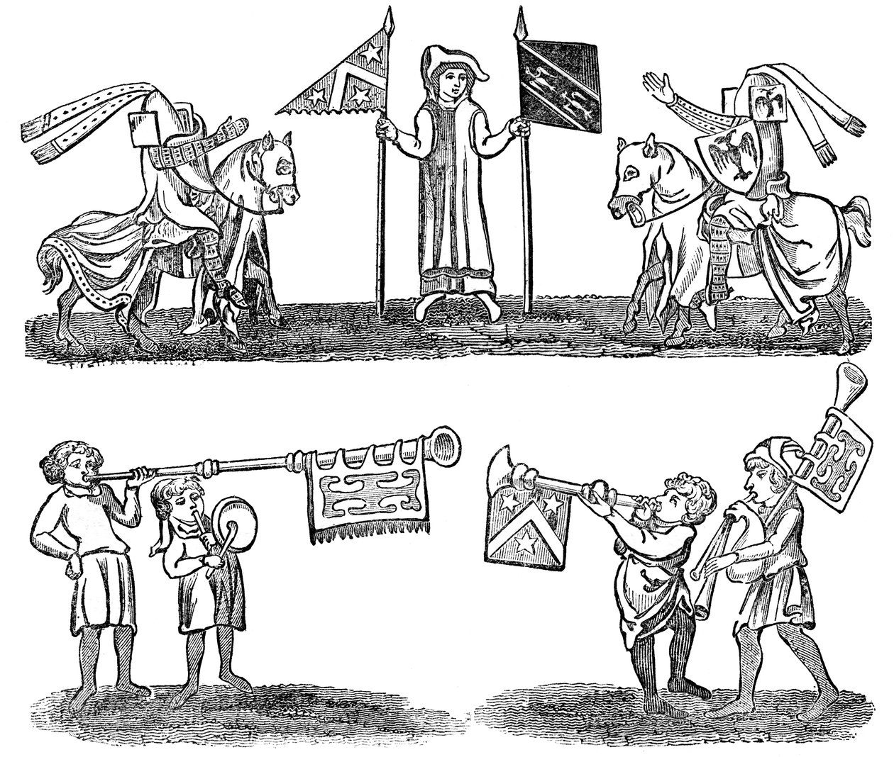 Forberedelse til en turnering, 1833 av Unbekannt