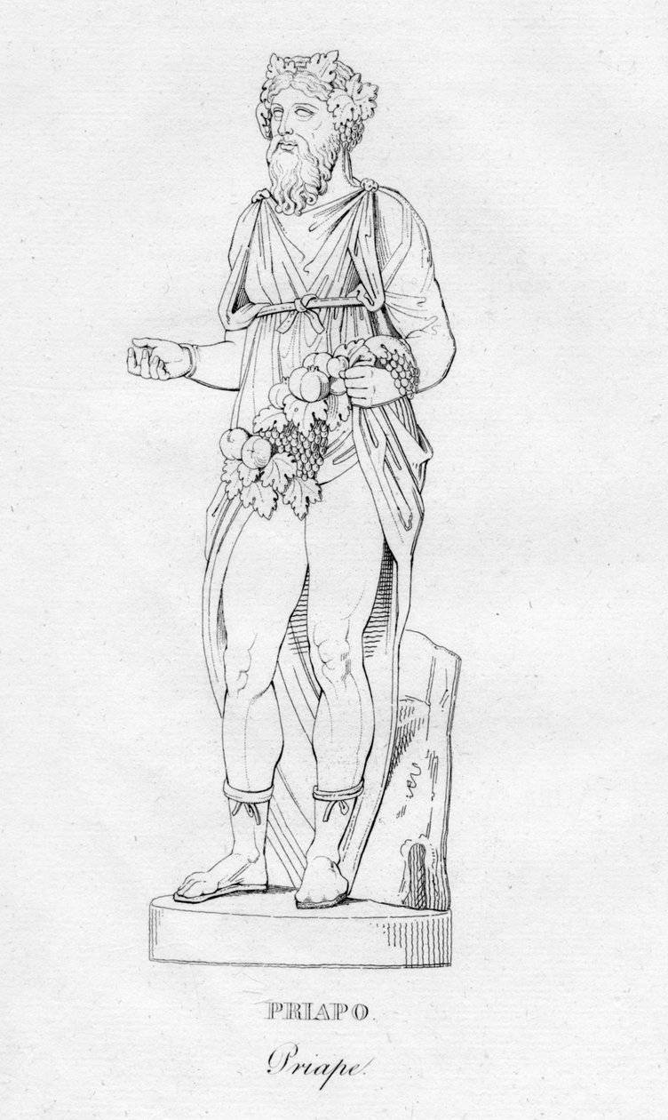 Priapo Priape, c1850 av Unbekannt