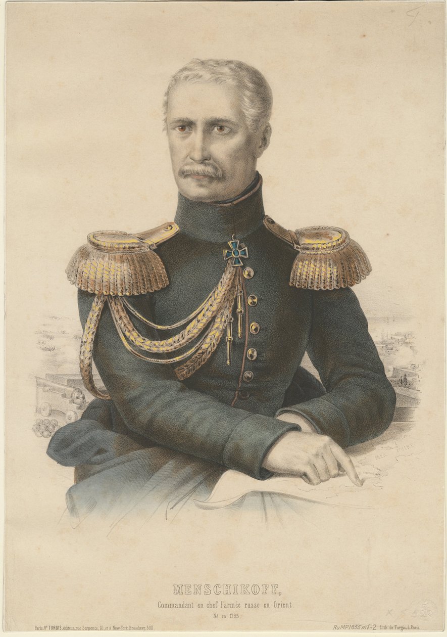 Prins Alexander Sergeyevich Menshikov 1787-1869, 1855 av Unbekannt