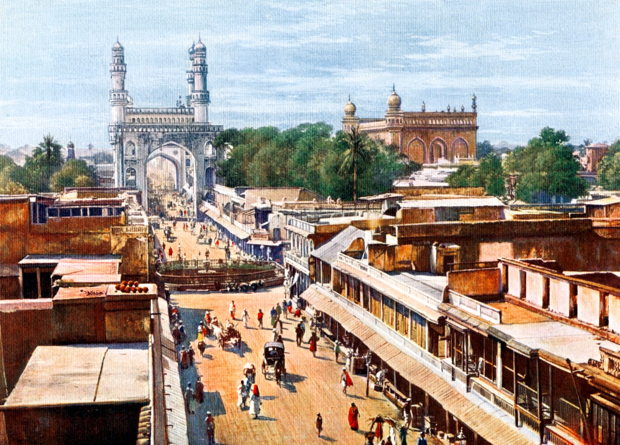 Principal Entrance Street, Hyderabad, India, tidlig på 1900-tallet av Unbekannt