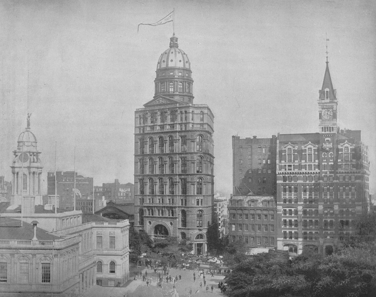 Printing House Square, New York, c1897. av Unbekannt