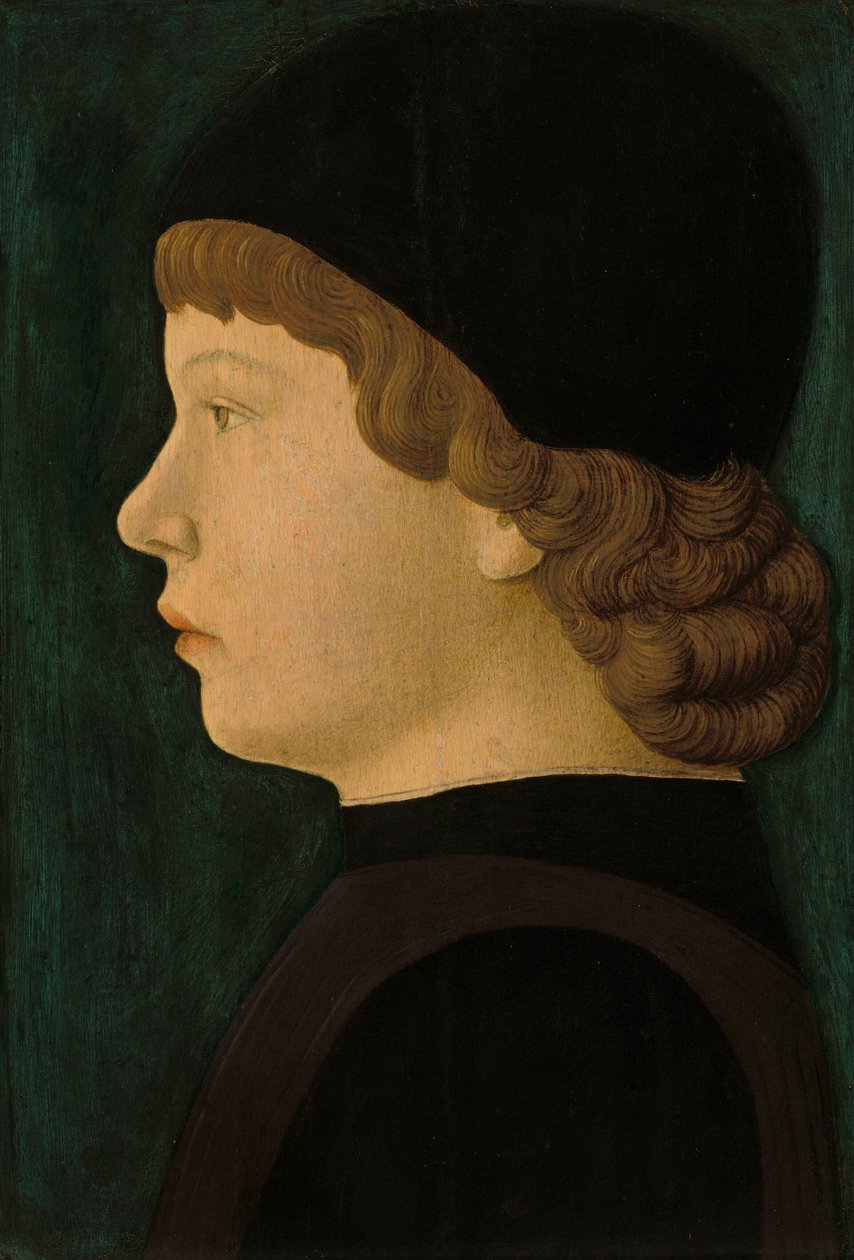 Profilportrett av en gutt, ca. 14601470. av Unbekannt