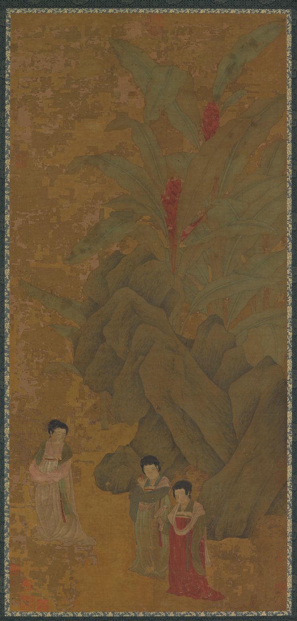 Promenading Ladies, Sannsynligvis Yuan-dynastiet, 1300-tallet. av Unbekannt