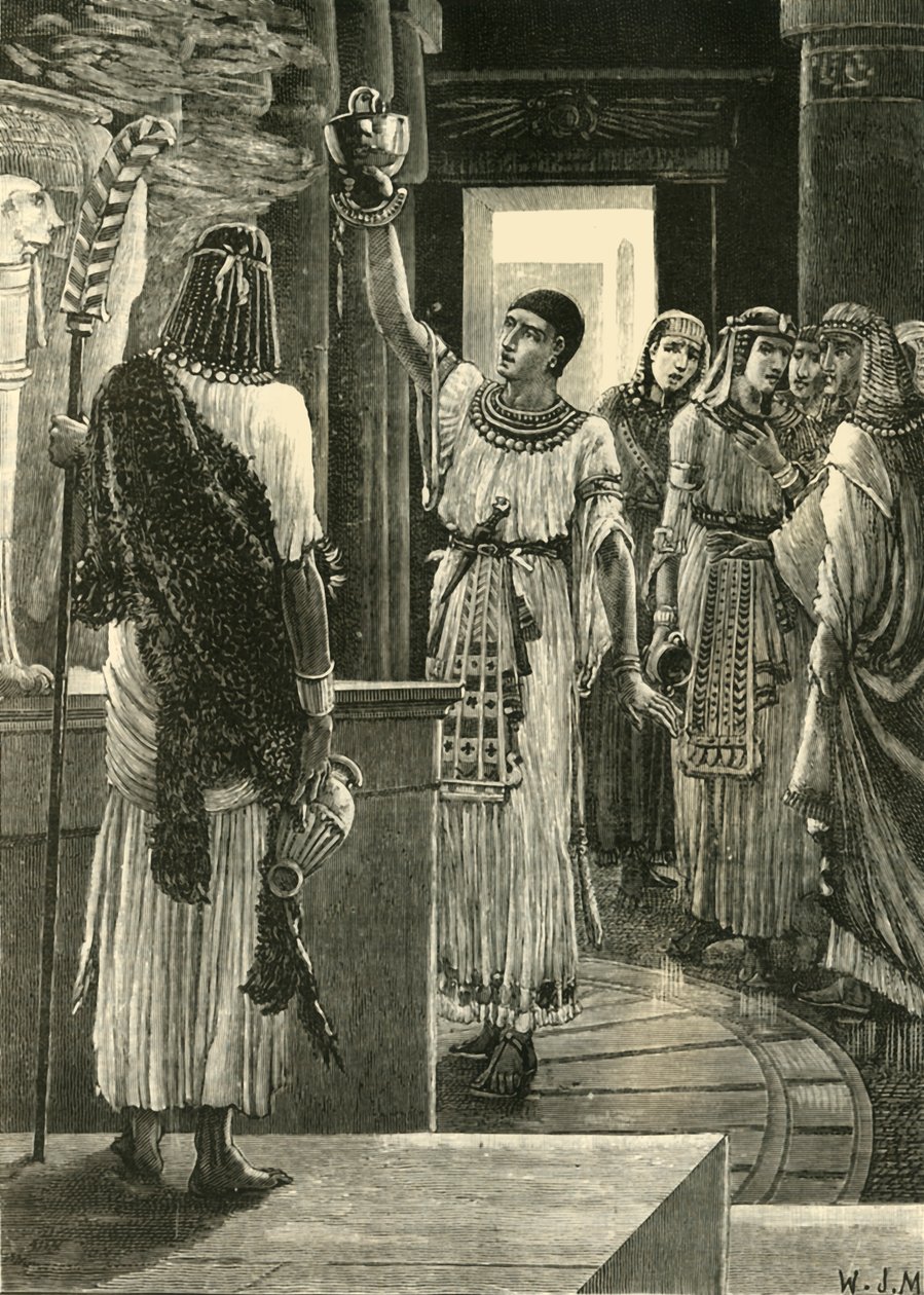 Psammetichus og bronsehjelmen, 1890. av Unbekannt