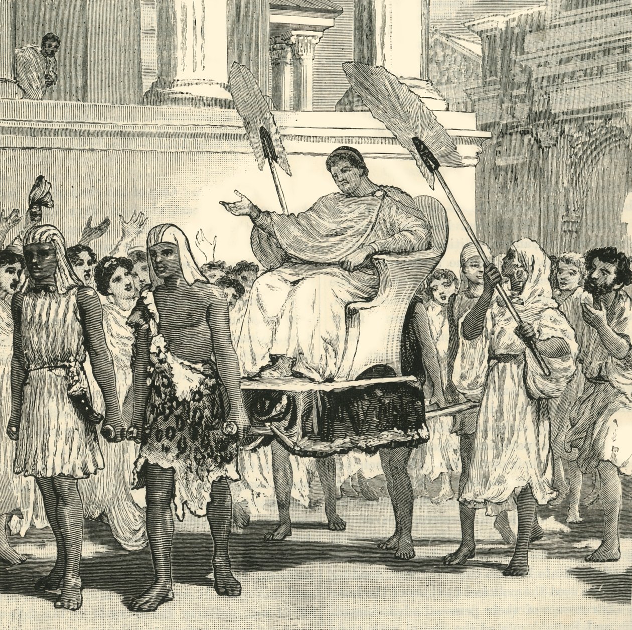 Offentlige gleder over gjenopprettelsen av Pompeius, 1890. av Unbekannt