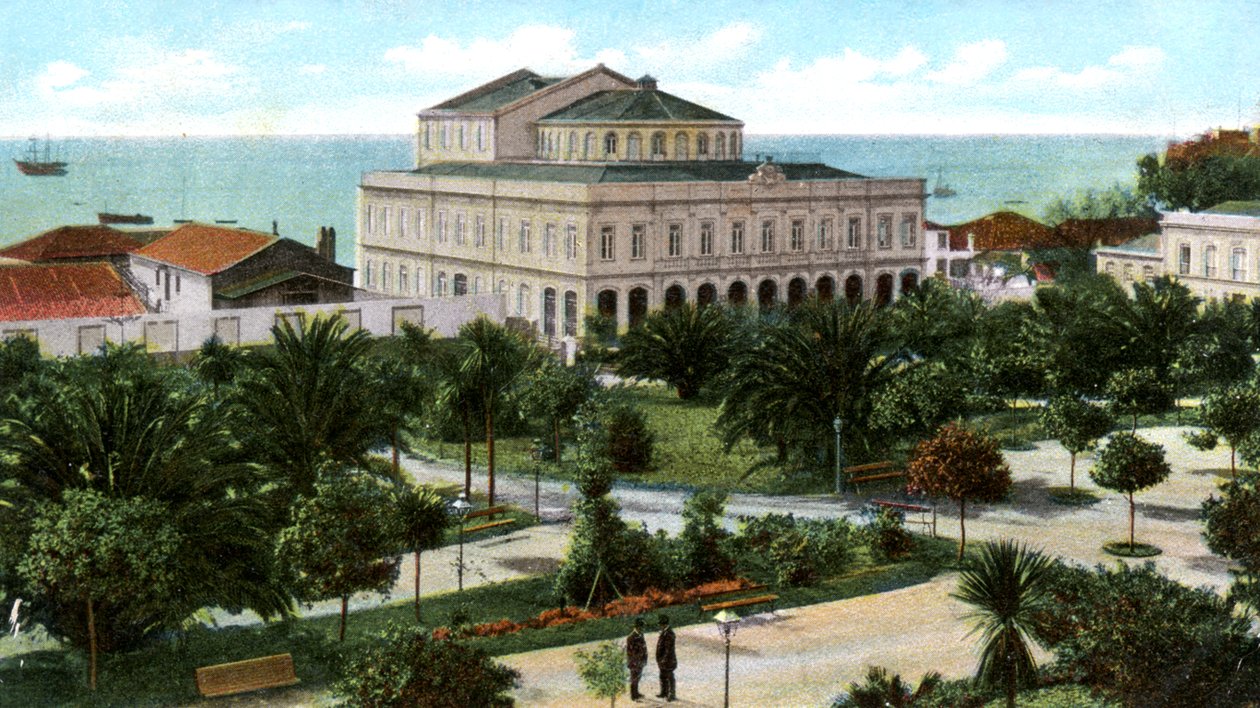 Offentlig hage og teater, Madeira, 1905 av Unbekannt