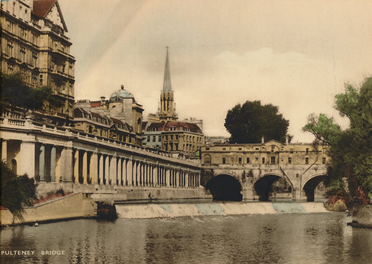 Pulteney Bridge, Bath, Somerset, c1925 av Unbekannt
