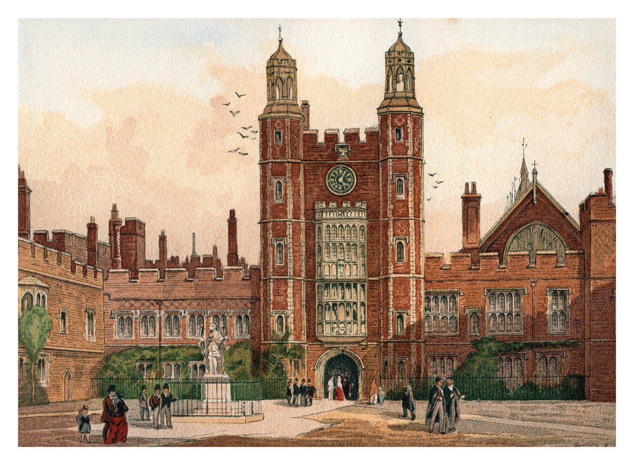 Quadrangle ved Eton College, 1880 av Unbekannt