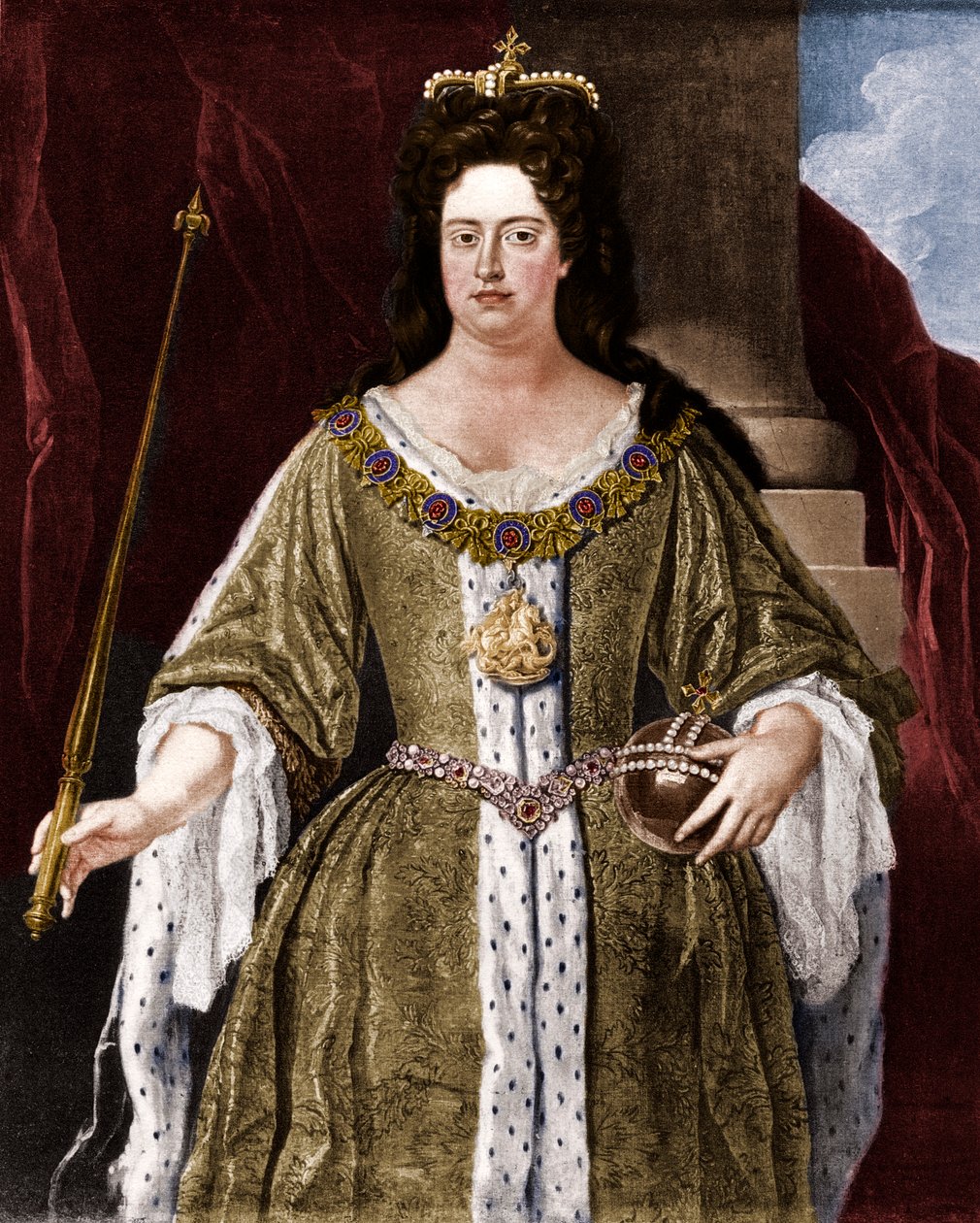 Dronning Anne, c1702 1906. av Unbekannt