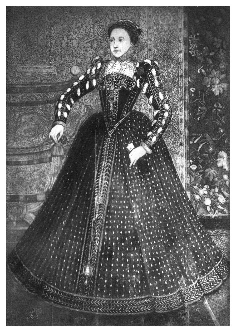 Dronning Elizabeth I, 1500-tallet, 1896 av Unbekannt
