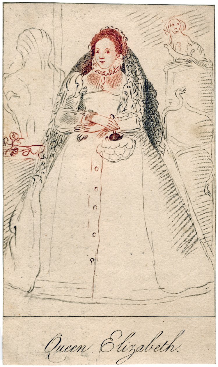 Dronning Elizabeth I av England, 1533-1603 av Unbekannt