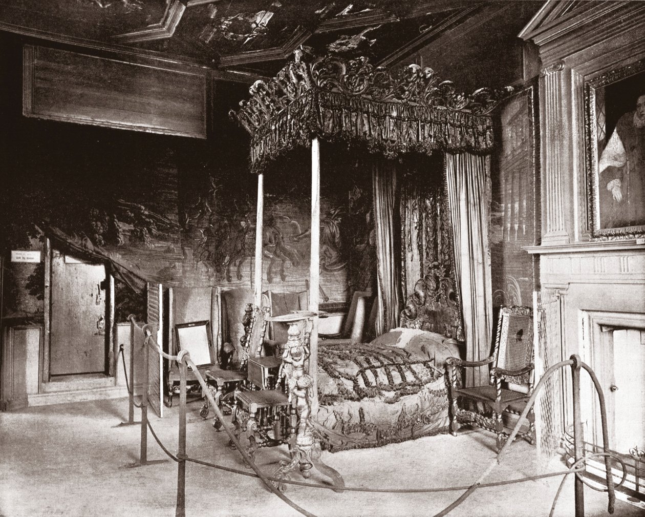 Queen Marys soverom i Holyroodhouse, Edinburgh, Skottland, 1894. av Unbekannt
