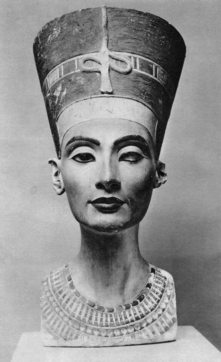 Dronning Nefertiti 1410 f.Kr.-1330 f.Kr., c1370 f.Kr. 1936 av Unbekannt