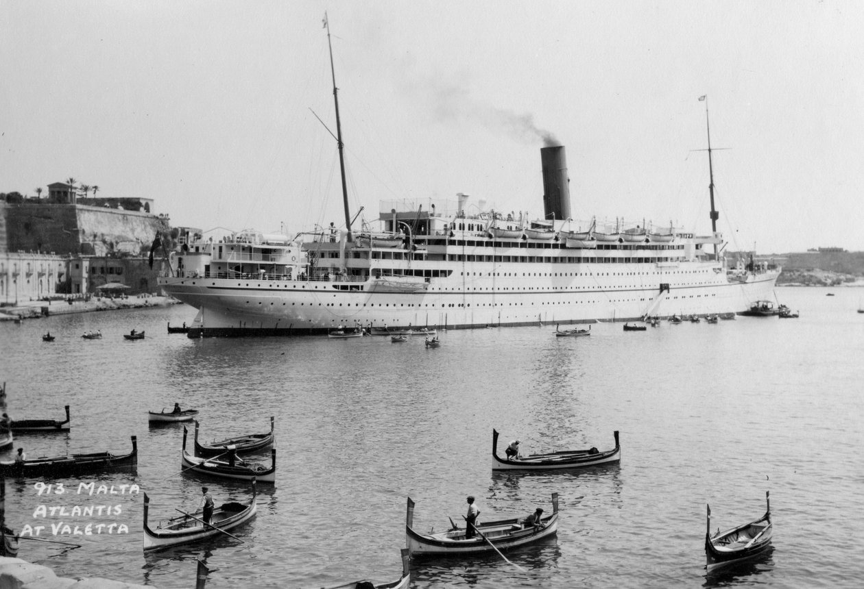 RMS Atlantis, Valetta, Malta, c1929-c1939 av Unbekannt