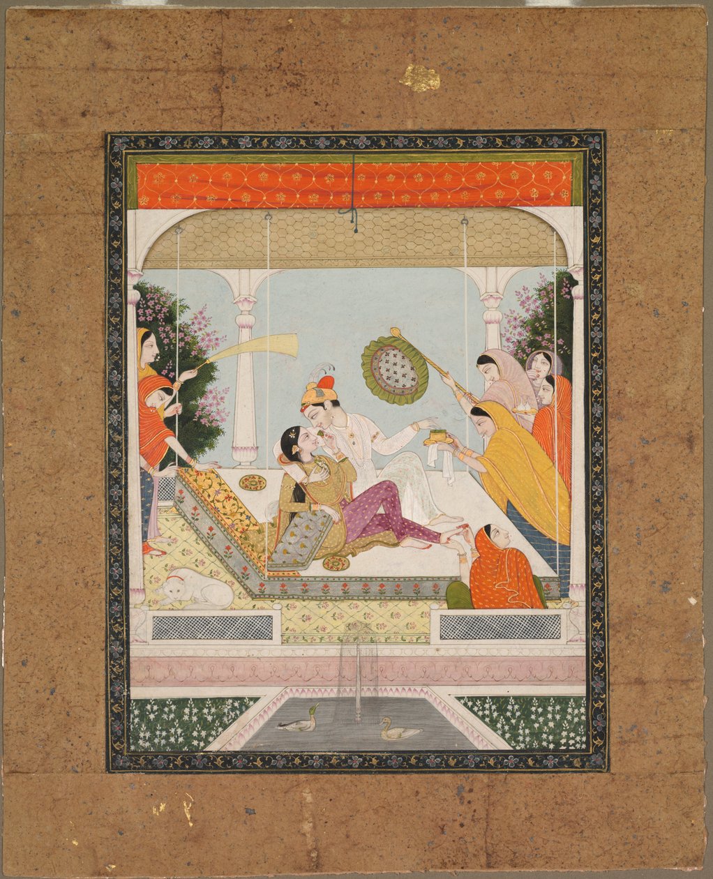 Raja med sin elskede, ca. 1790 - 1800. av Unbekannt