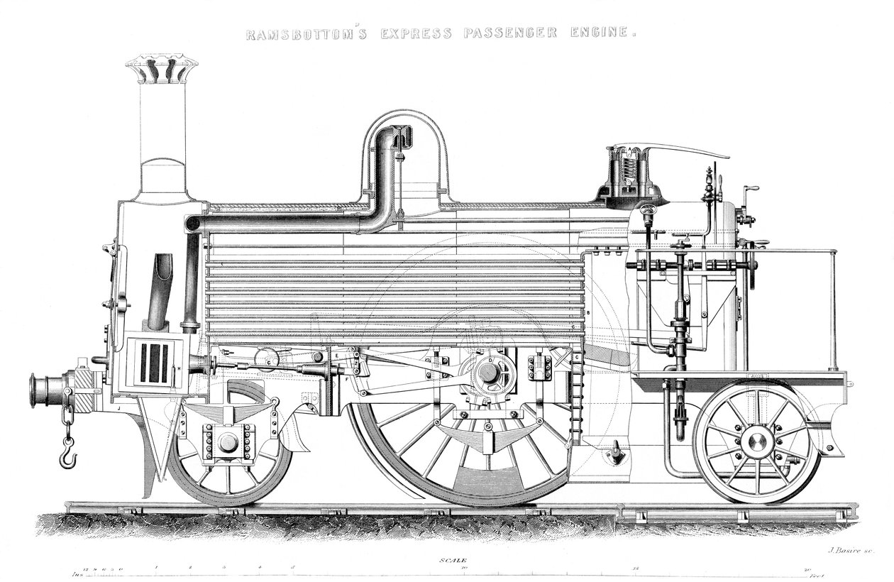 Ramsbottoms Express Passenger Engine, 1866 av Unbekannt