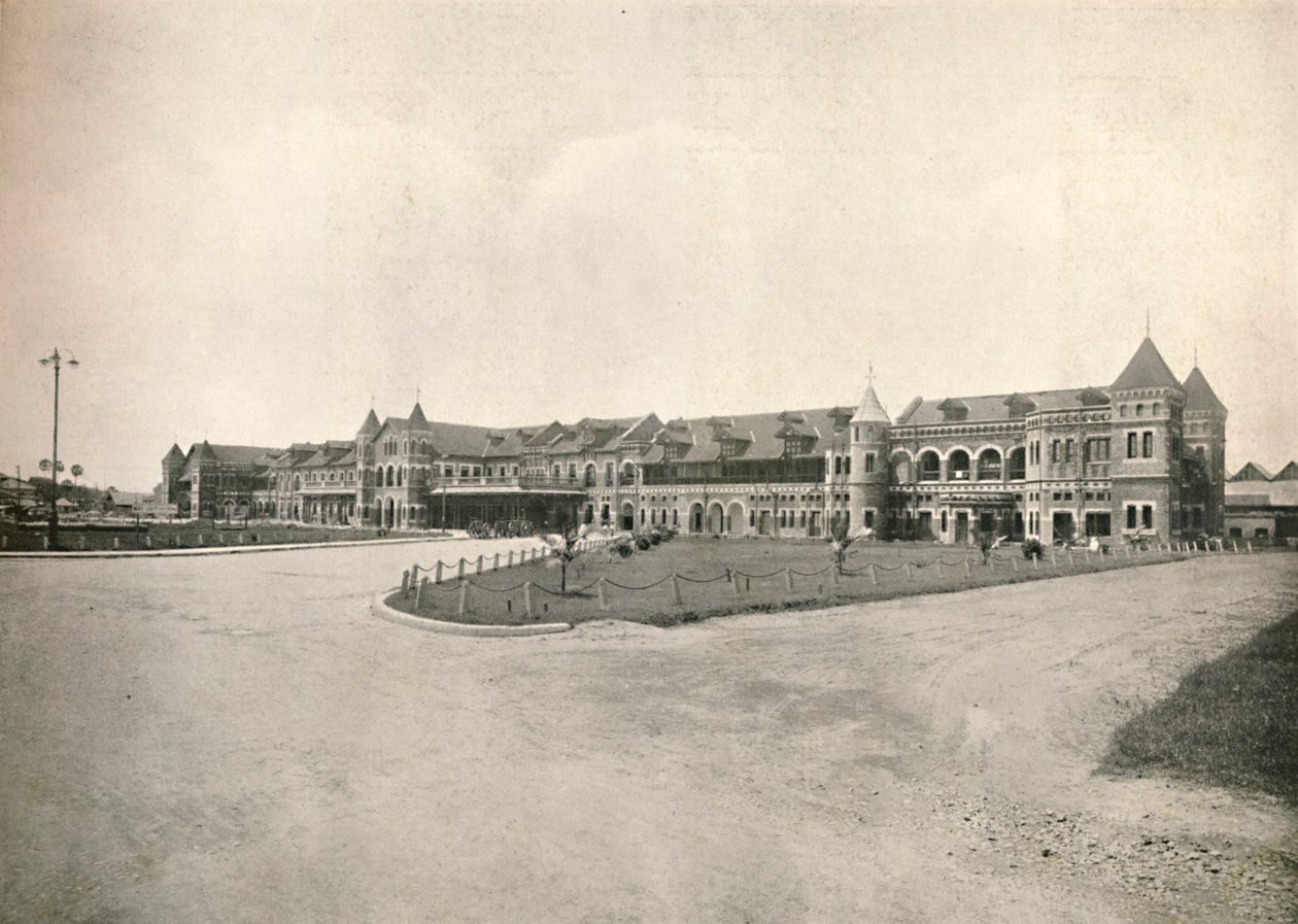 Rangoon jernbanestasjon, 1900. av Unbekannt