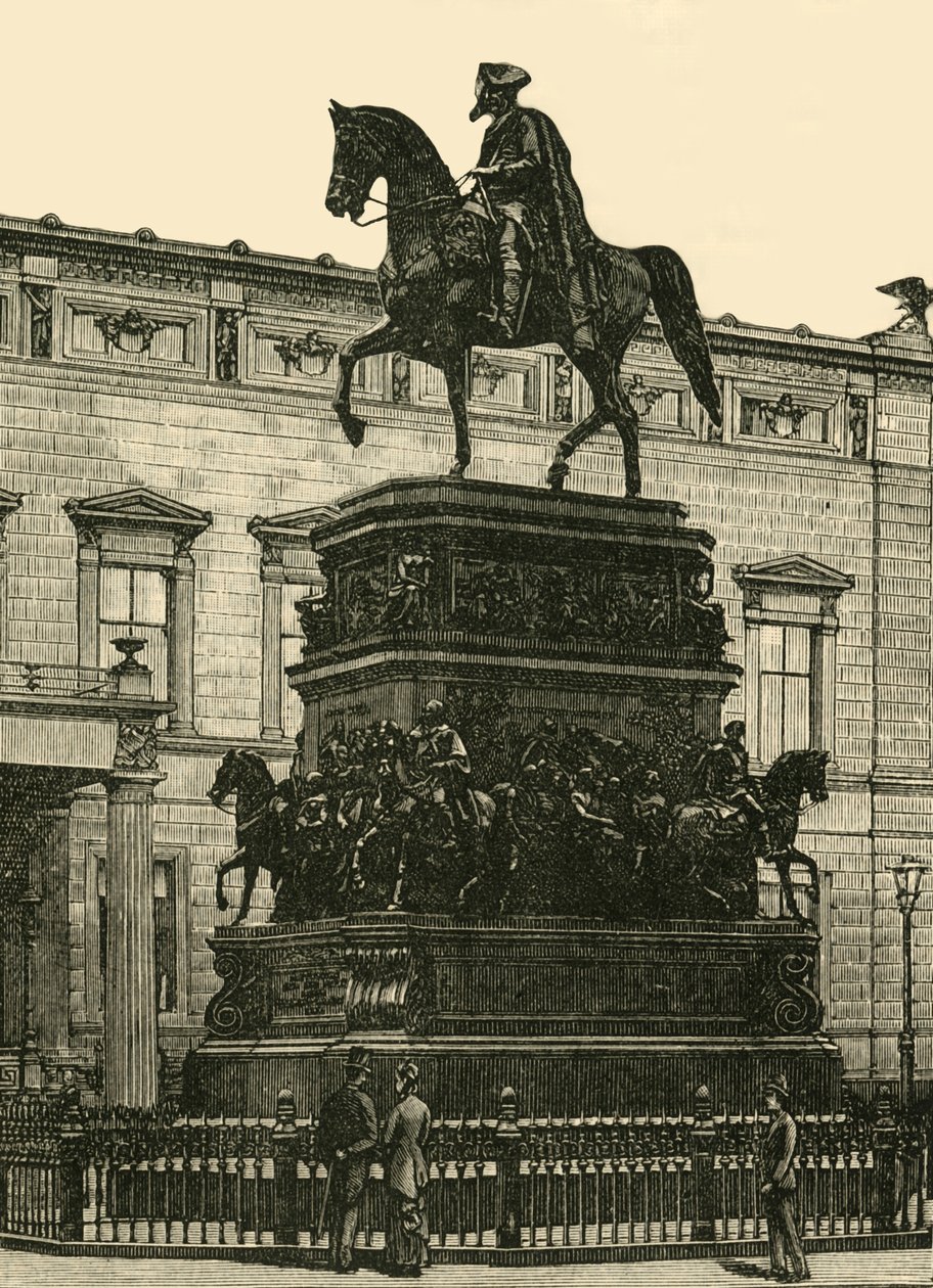 Rauchs-statuen av Fredrik den store, Berlin, 1890. av Unbekannt