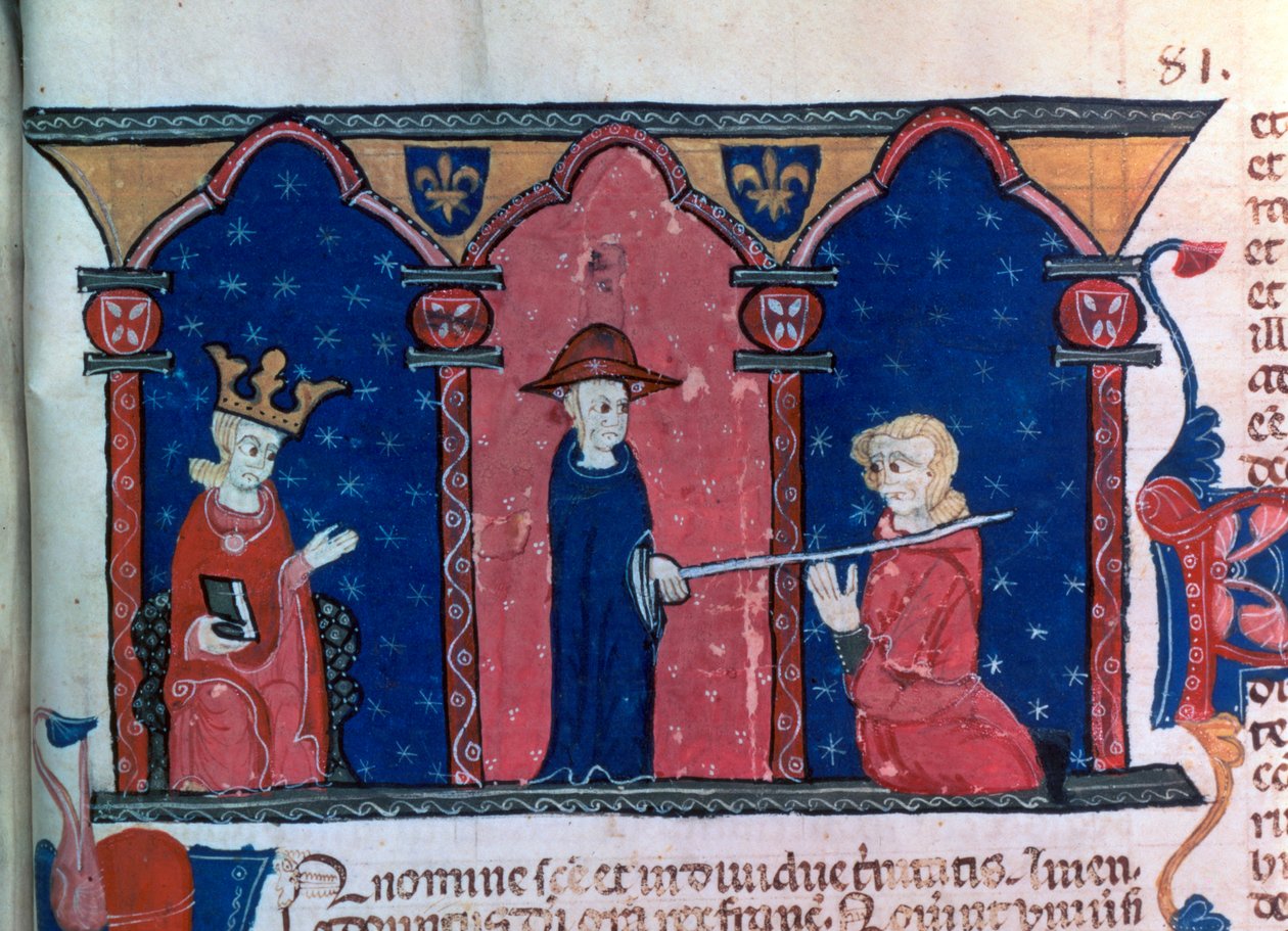 Raymond VII mottar absolution, c1296 av Unbekannt