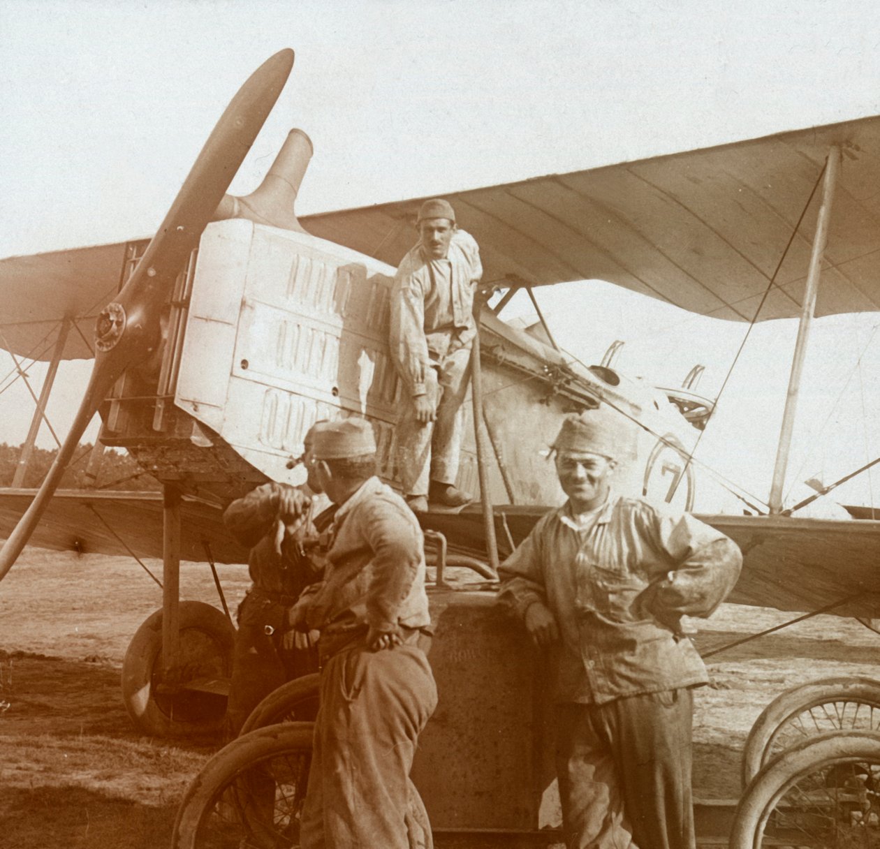 Tanking biplan, c1914-c1918 av Unbekannt