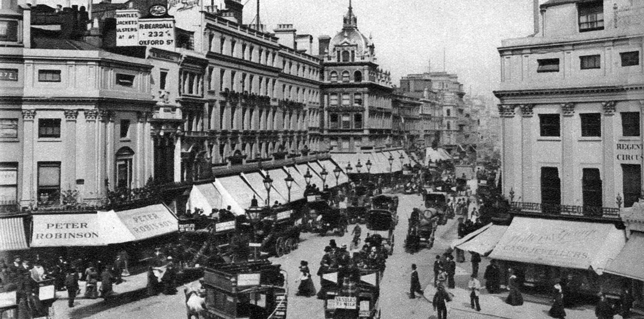 Regent Circus Oxford Circus, London, 1880-tallet, 1926-1927 av Unbekannt