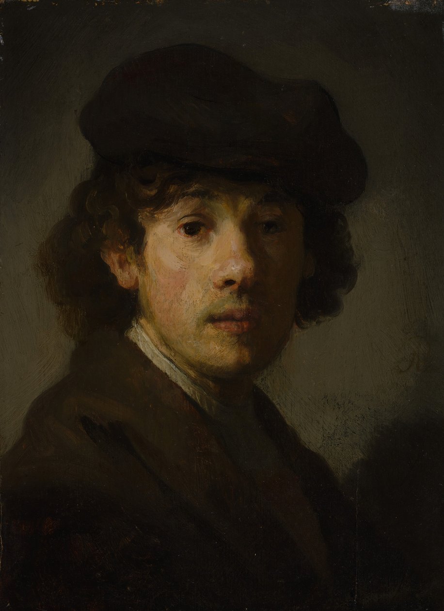 Rembrandt 1606-1669 som ung mann. av Unbekannt
