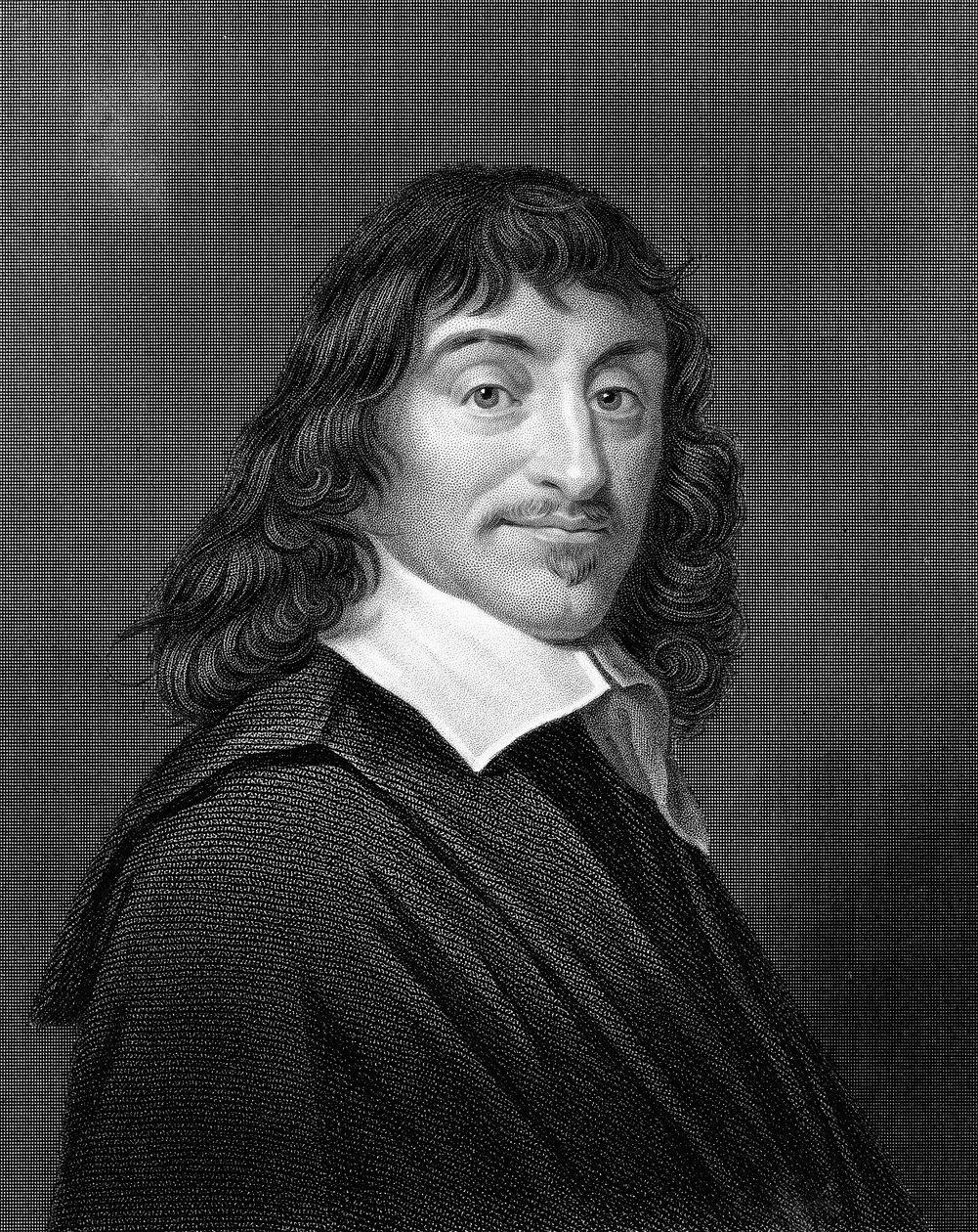 Rene Descartes , fransk filosof og matematiker, 1835 av Unbekannt