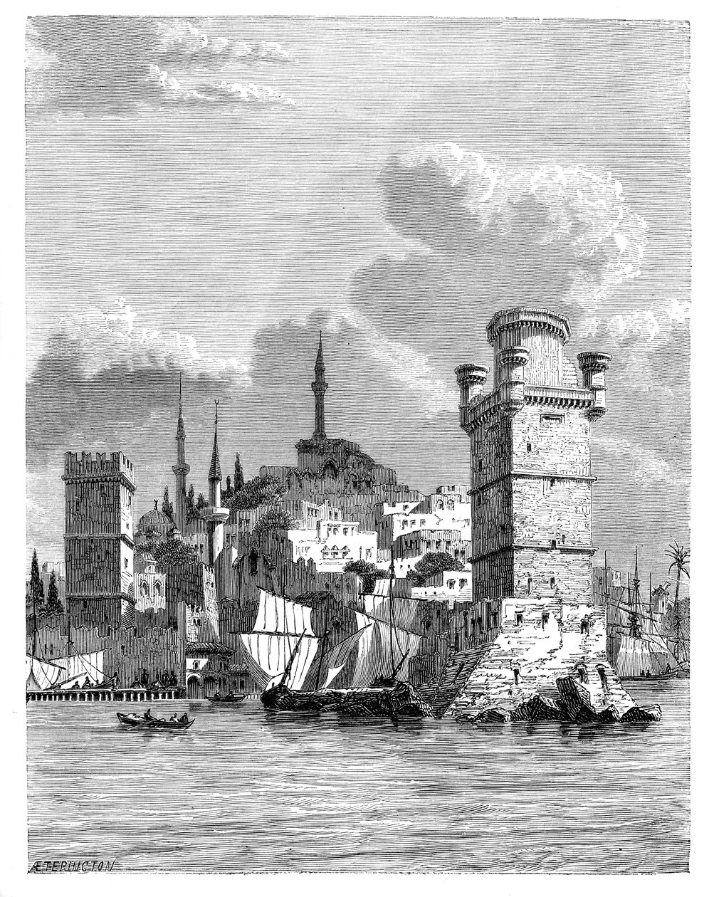 Rhodos, Hellas, 1895 av Unbekannt