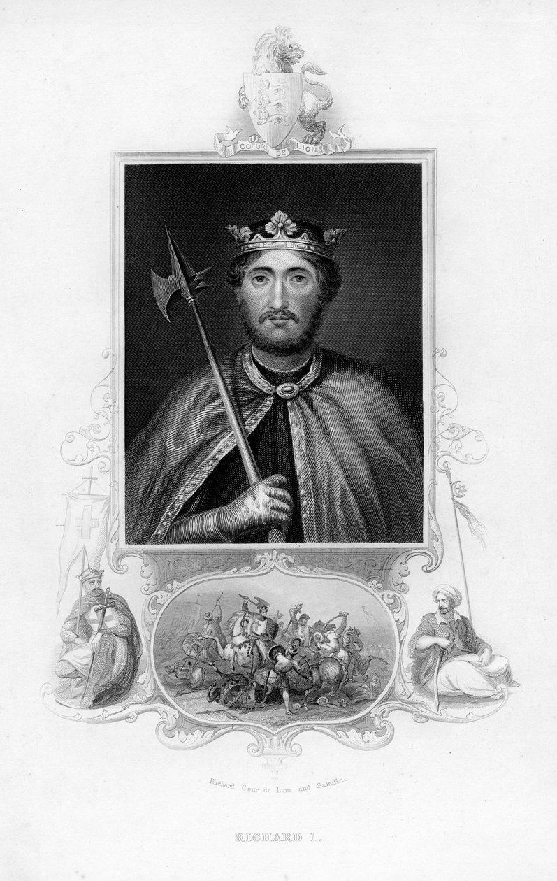 Richard I, konge av England, c1850 av Unbekannt