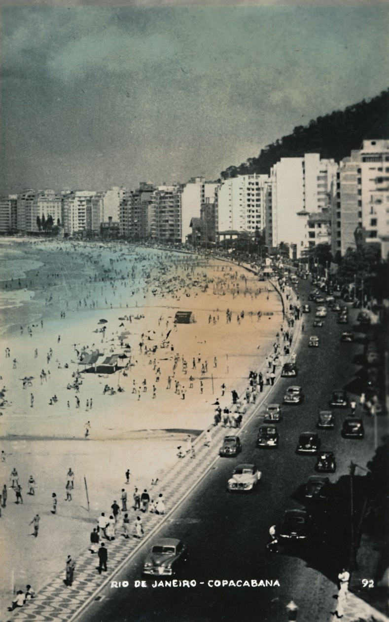 Rio de Janeiro - Copacabana, ca 1950-tallet. av Unbekannt