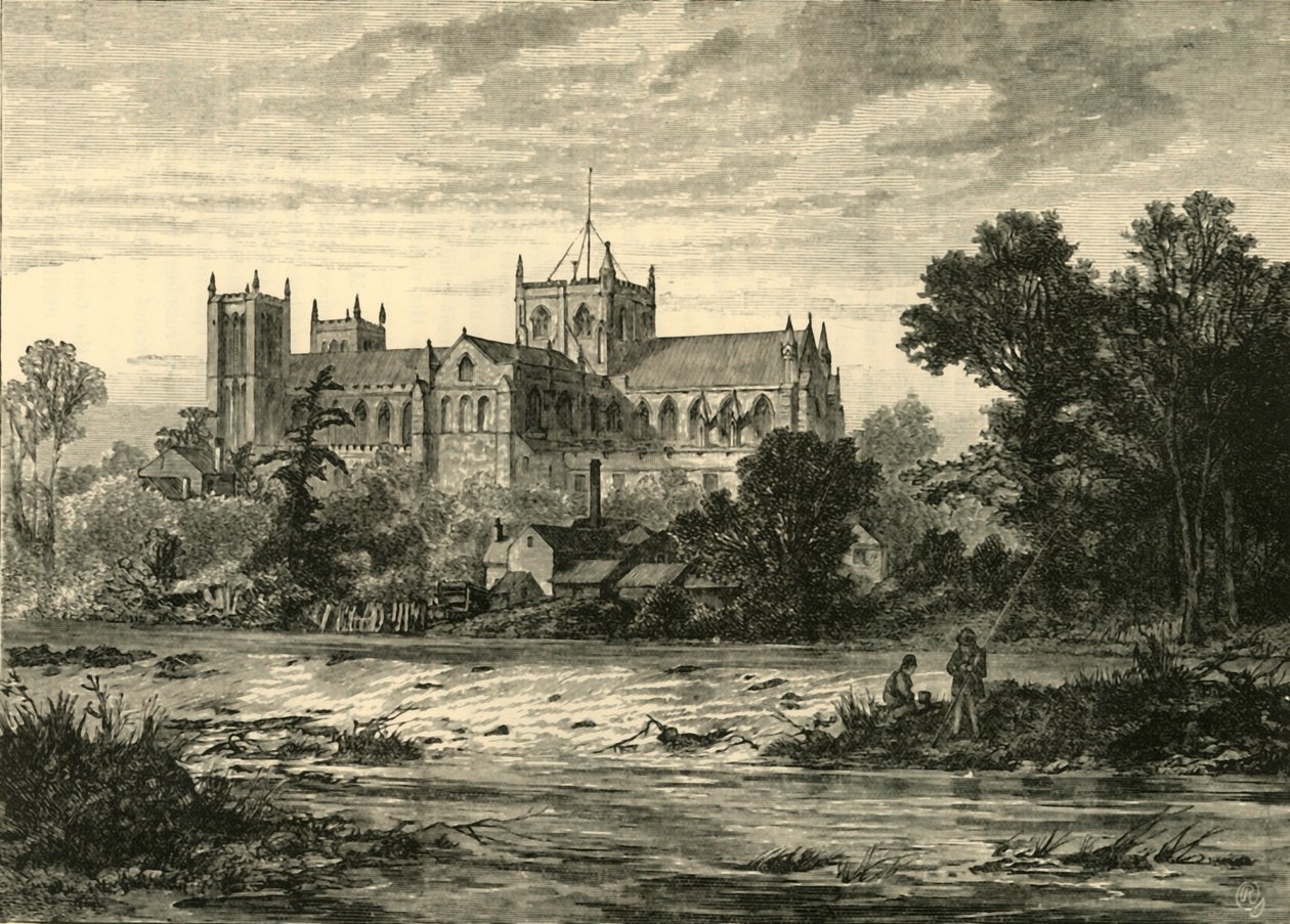 Ripon Minster, fra sørøst, 1898. av Unbekannt