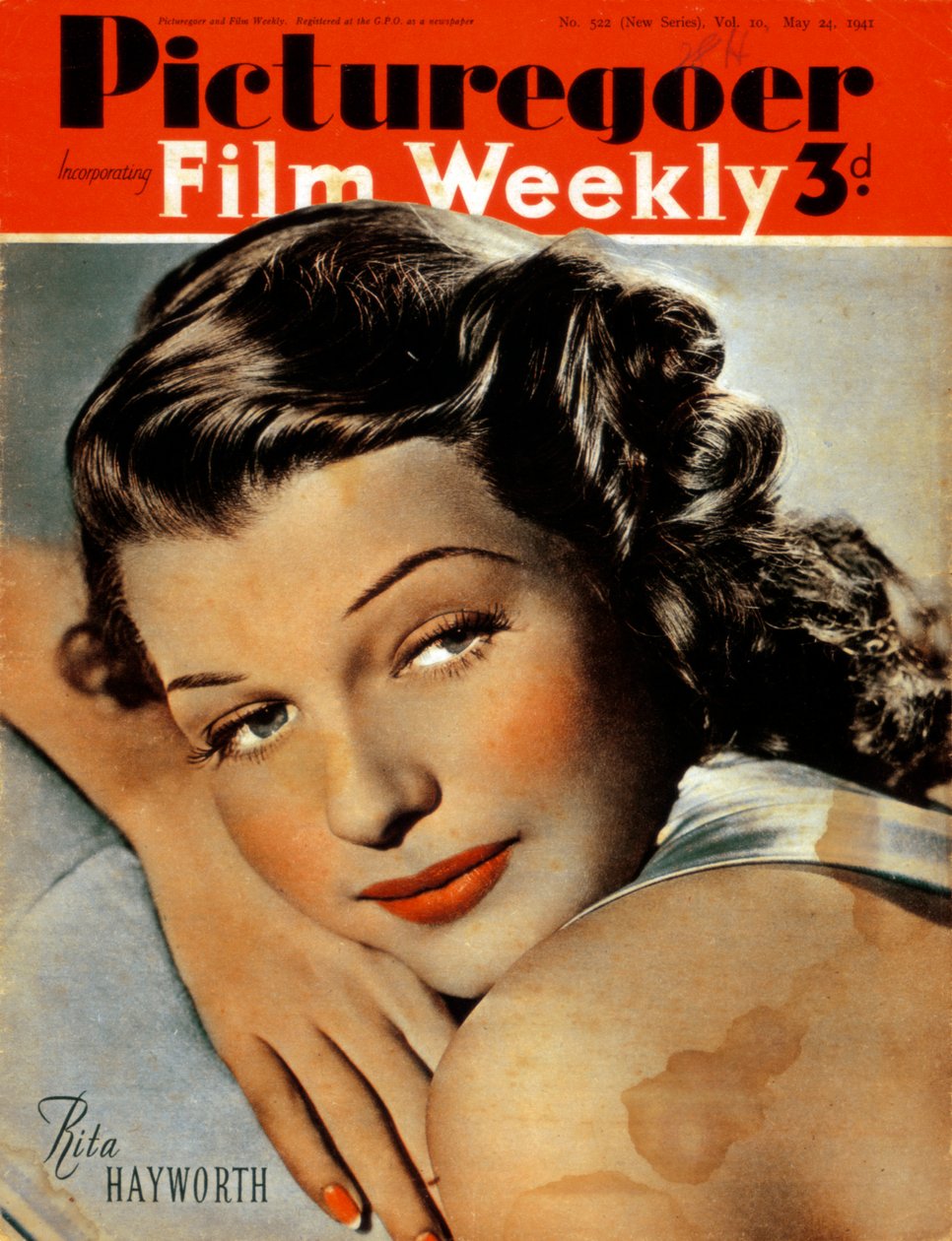 Rita Hayworth 1918-1987, amerikansk skuespillerinne, 1941 av Unbekannt