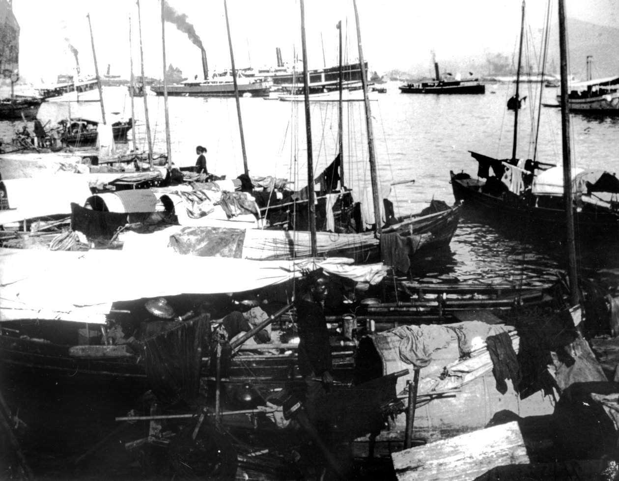 River Boats, Saigon, 1900 av Unbekannt