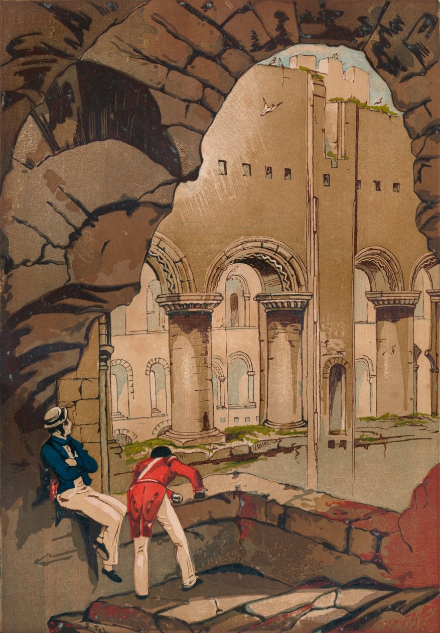 Rochester Castle. - Interiør, c1845, 1864 av Unbekannt