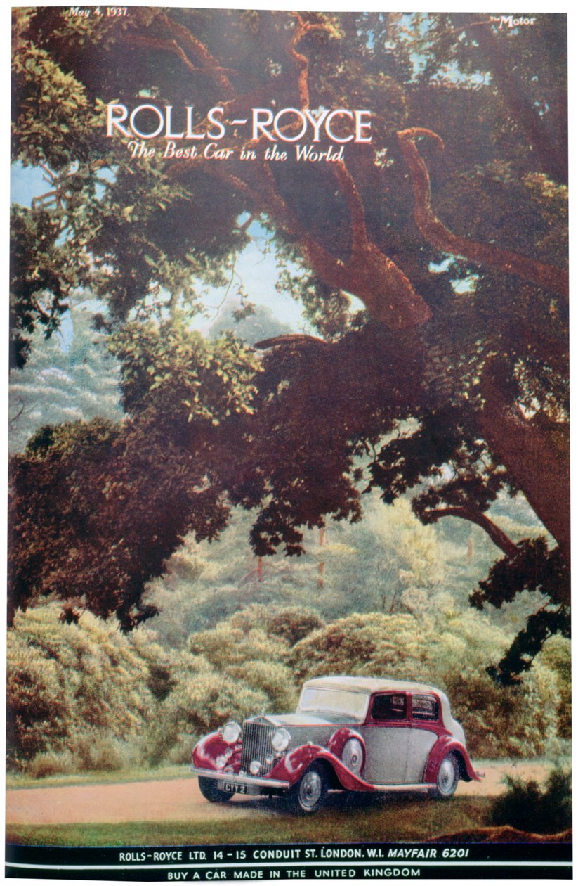 Rolls-Royce bilannonse, 1937 av Unbekannt