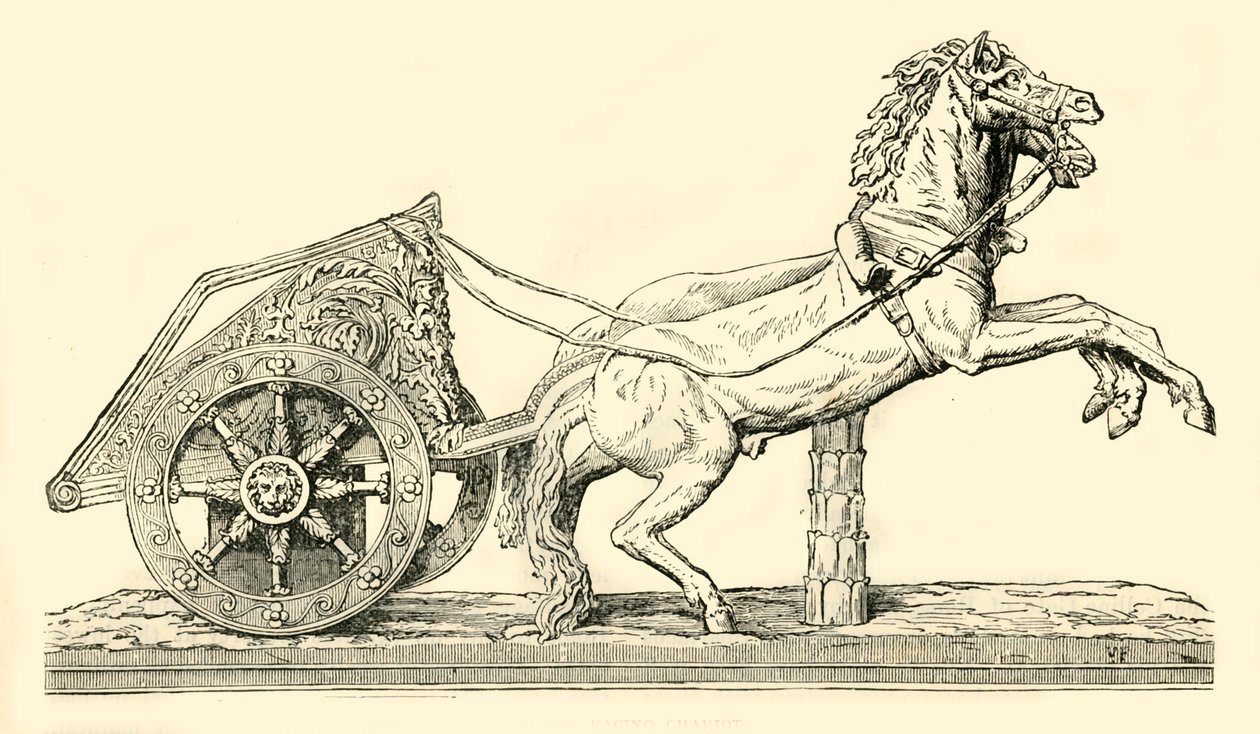 Roman Racing Chariot, 1890. av Unbekannt