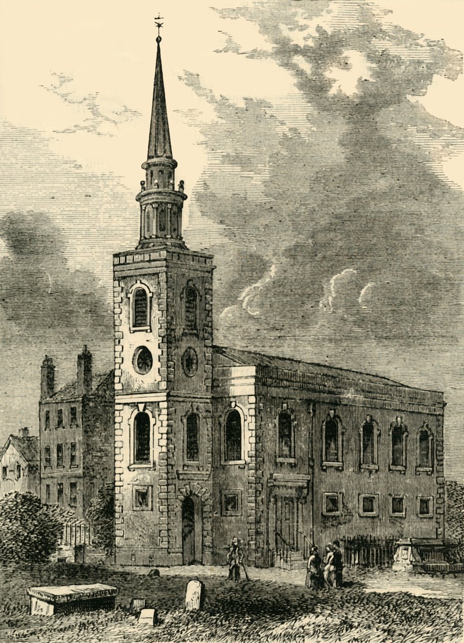 Rotherhithe kirke, 1750, c1878. av Unbekannt